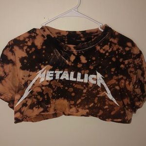 cropped metallica top